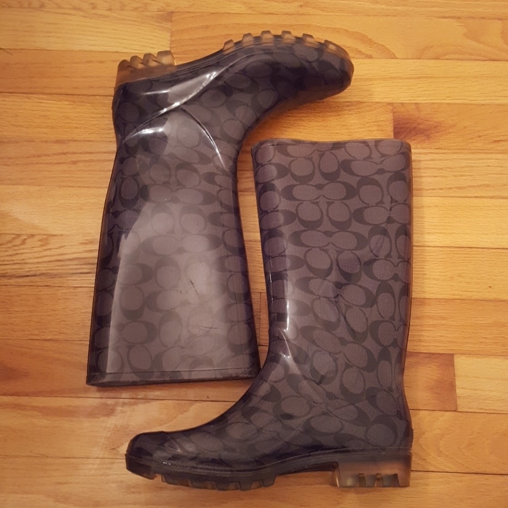 COACH Women's Signature C Rain boots
